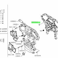 Nissan Genuine Front Timing Cover / Oil Gallery Cover O-Ring Fits Nissan V36 Skyline, Z33 350Z, Z34 370Z & R35 GTR (VQ35HR/VQ37HR/VR38DETT) 15066-JA10A