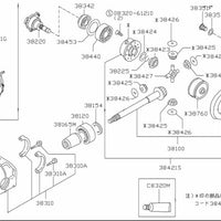 Nissan Genuine OIL DRIVE PINION SEAL 38189-P0117