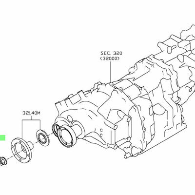 Nissan Genuine Nut-Drive Pinion - 38216-U301A
