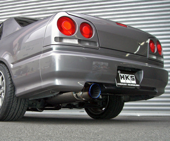 HKS Super Turbo Muffler EXHAUST For NISSAN SKYLINE ER34 RB25DET R34 31029-AN005