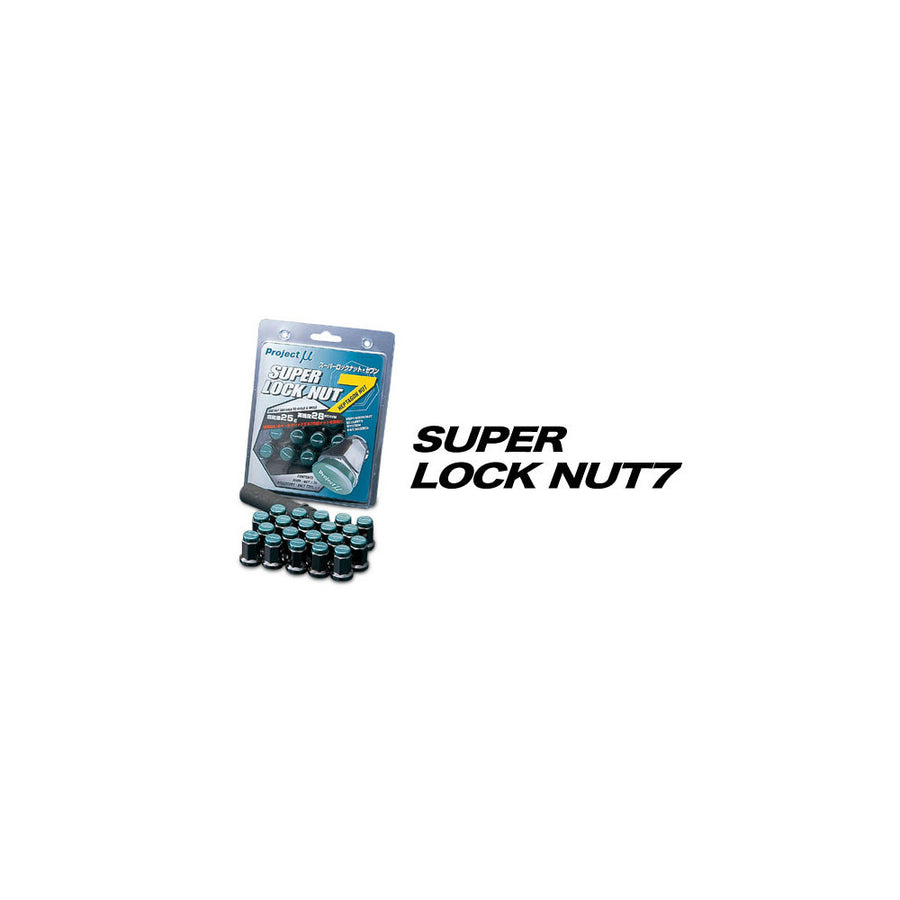 Project Mu Super Lock Nut 7 1.5 Toyota, Honda, Mazda, Mitsubishi, Holden, VW - LN-P15M