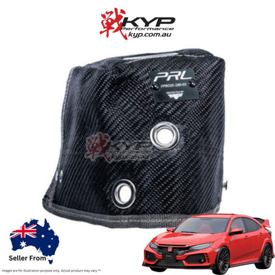 PRL Motorsports PTP Black Lava Down Pipe Elbow Blanket for Honda Civic Type-R FK8 17-21