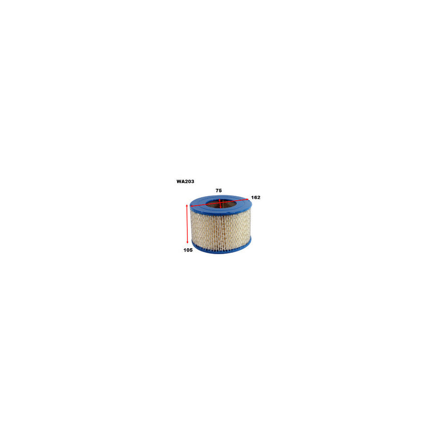 Wesfil AIR FILTER A203 TOYOTA - WA203