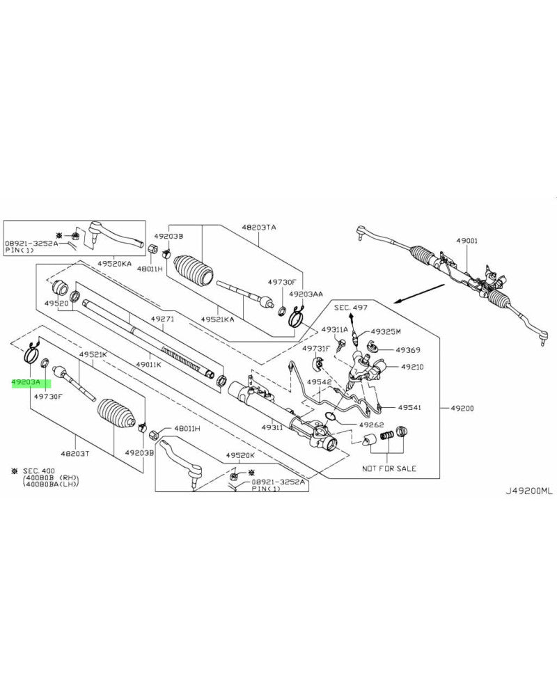 NISSAN OEM BOOT CLAMP - 48055-10V00