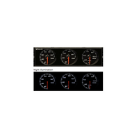 DEFI DIN-GAUGE 3 METER COMBINATION - WHITE RED