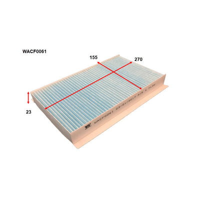 Wesfil CABIN FILTER RCA289C LANDROVERWACF0061
