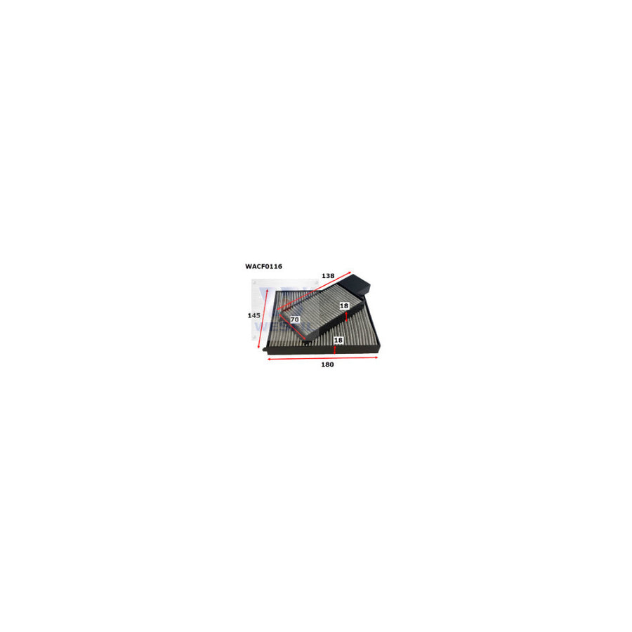 Wesfil CABIN FILTER HYUNDAIWACF0116