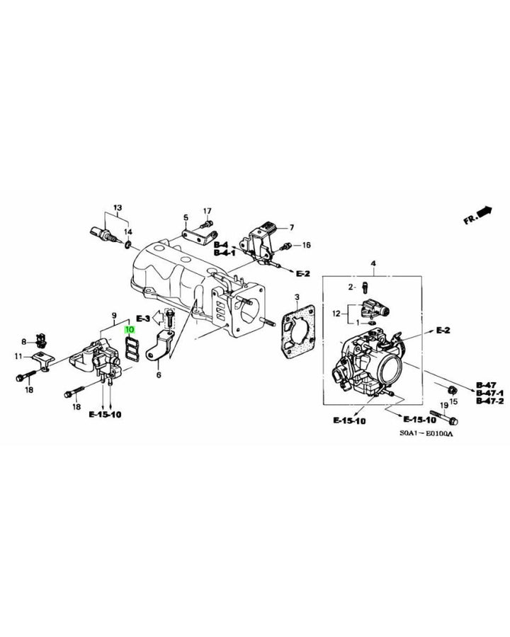 HONDA OEM S2000 AP1/2 IDLE AIR CONTROL VALVE (IACV) GASKE