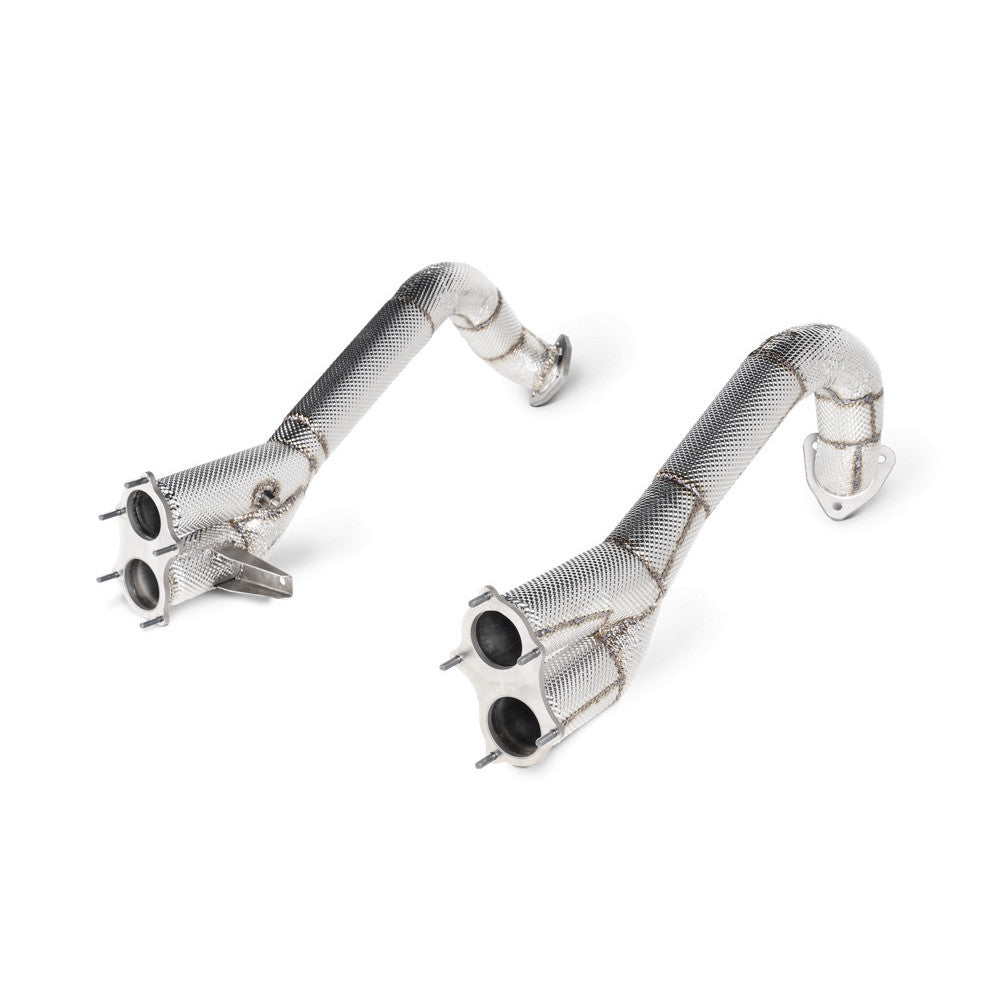 Akrapovic Link Pipe Set (Titanium) for 2020 Porsche 718 Cayman GT4