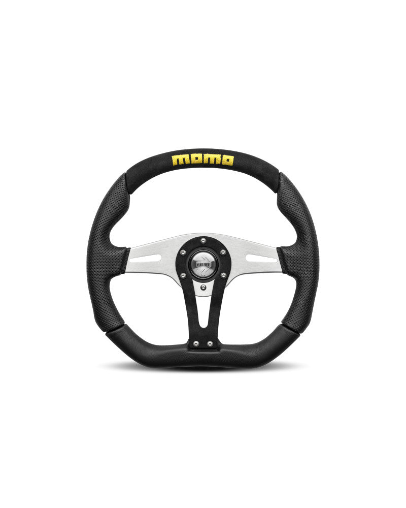 MOMO Trek Black Leather Alcantara 350mm Steering Wheel - 11102935111R
