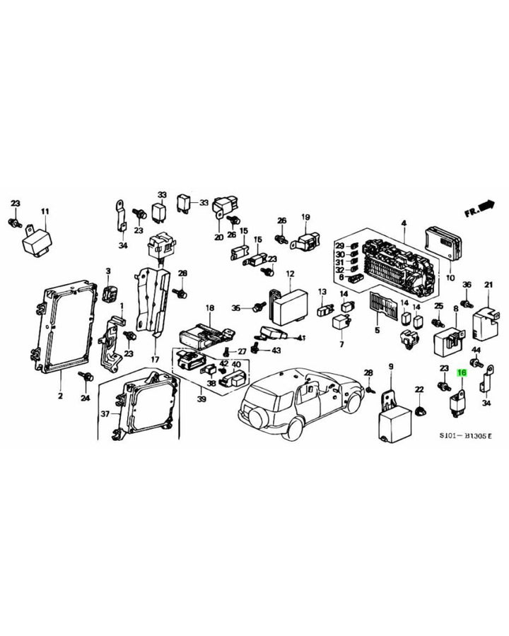 HONDA OEM POWER RELAY ASSEMBLY