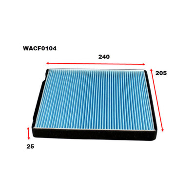Wesfil CABIN FILTER RCA132P HYUNDAIWACF0104