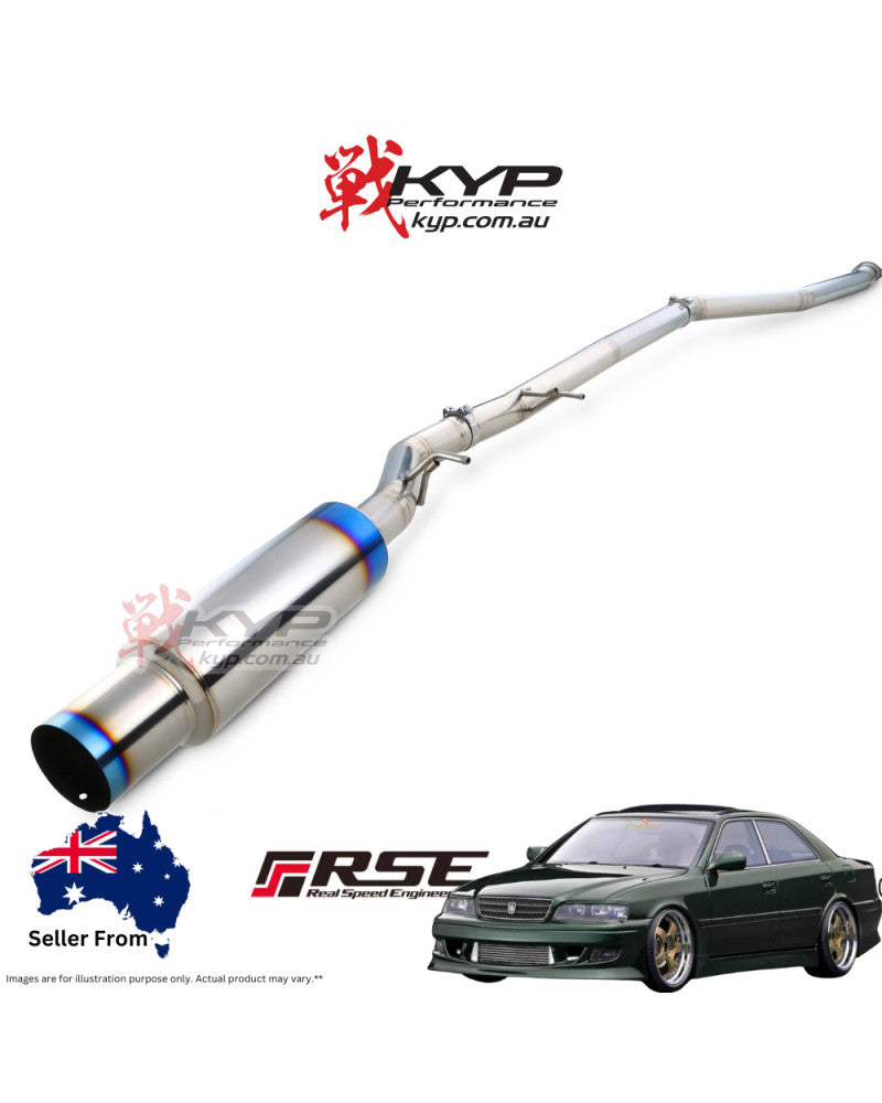 RSE FULL TITANIUM MUFFLER EXHAUST FOR TOYOTA CHASER MARK II CRESTA JZX100 1JZ RB6090-TY04A