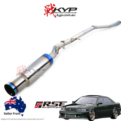 RSE FULL TITANIUM MUFFLER EXHAUST FOR TOYOTA CHASER MARK II CRESTA JZX100 1JZ RB6090-TY04A