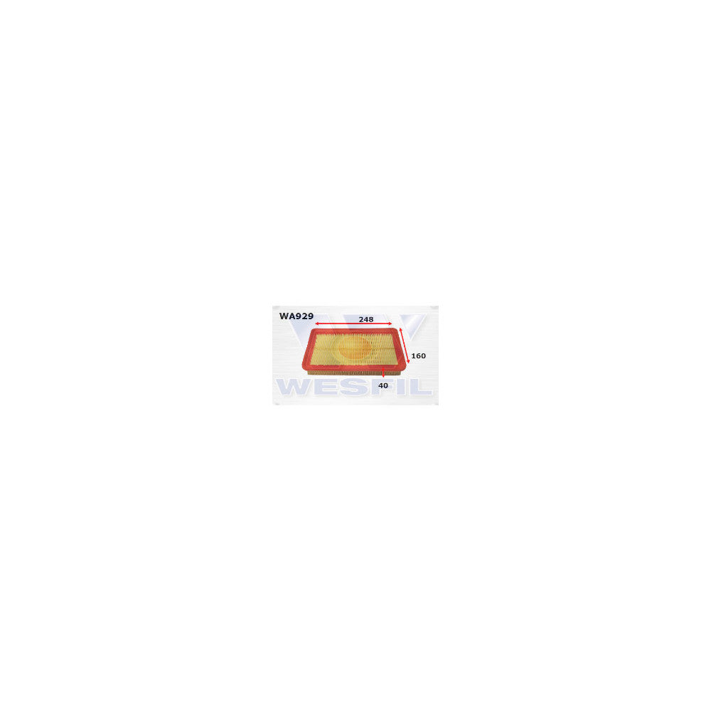 Wesfil AIR FILTER A1364 HYUNDAI - WA929