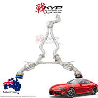 Invidia Dual N1 Valved Turbo Back Exhaust w/Catless Down Pipe Toyota Supra A90 19+