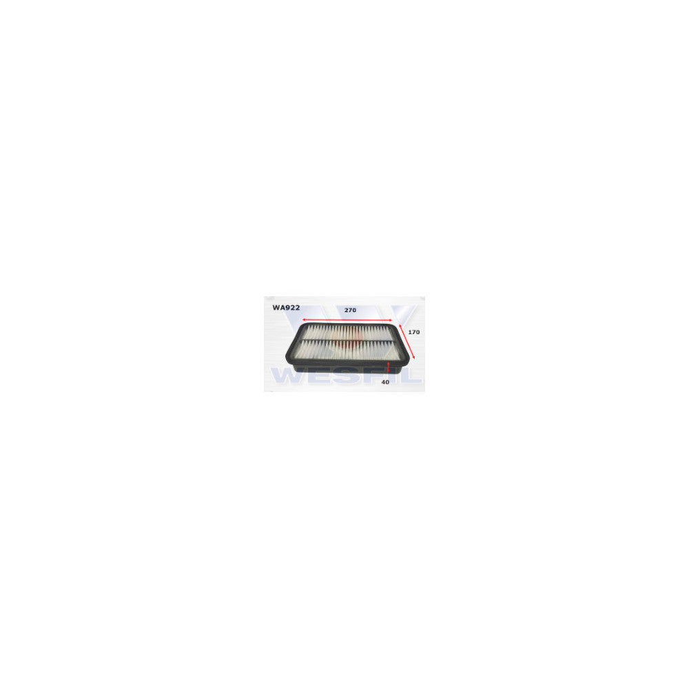 Wesfil AIR FILTER A1268 HOLDEN/TOYOTA - WA922