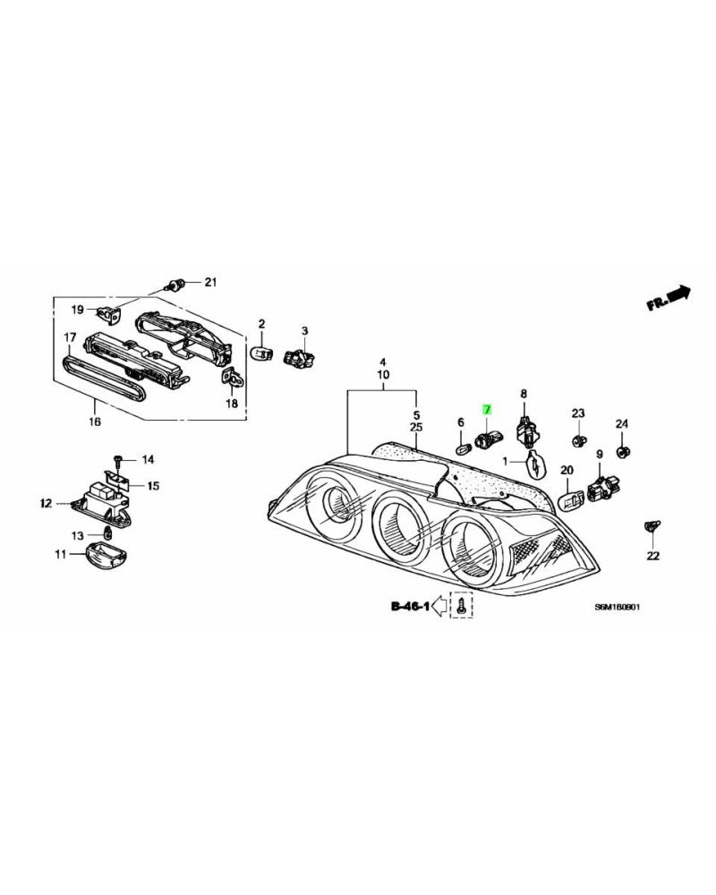 HONDA OEM SOCKET COMP. (T10) - 33513-S2A-003
