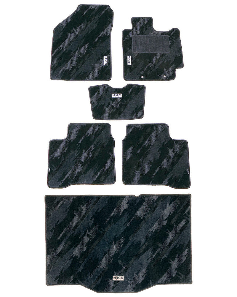 HKS FLOOR AND LUGGAGE MATS OCT RHD SET OF 6 FOR SUZUKI SWIFT SPORT ZC33S 53001-AS005