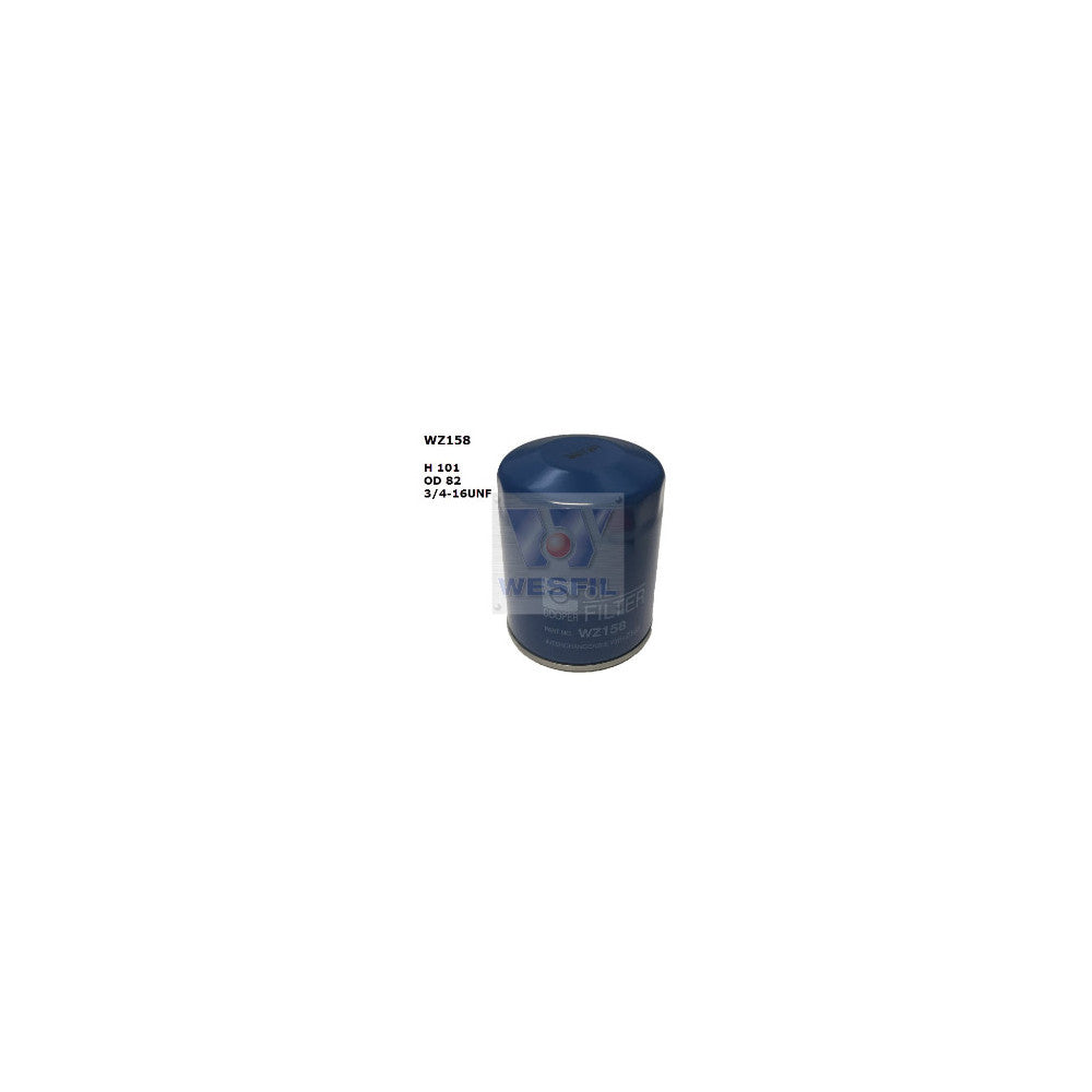 Wesfil WZ158 - OIL FILTER Z158 HOLDEN/TOYOTA - WZ158