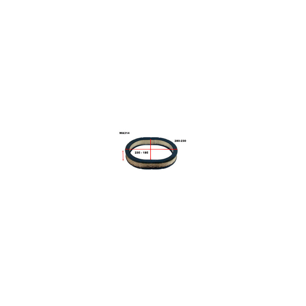 Wesfil AIR FILTER A314 NISSAN - WA314