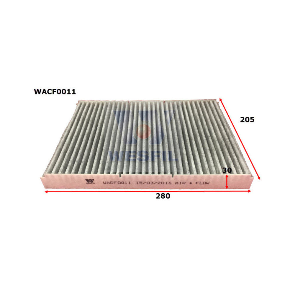 Wesfil CABIN FILTER RCA118P VWWACF0011