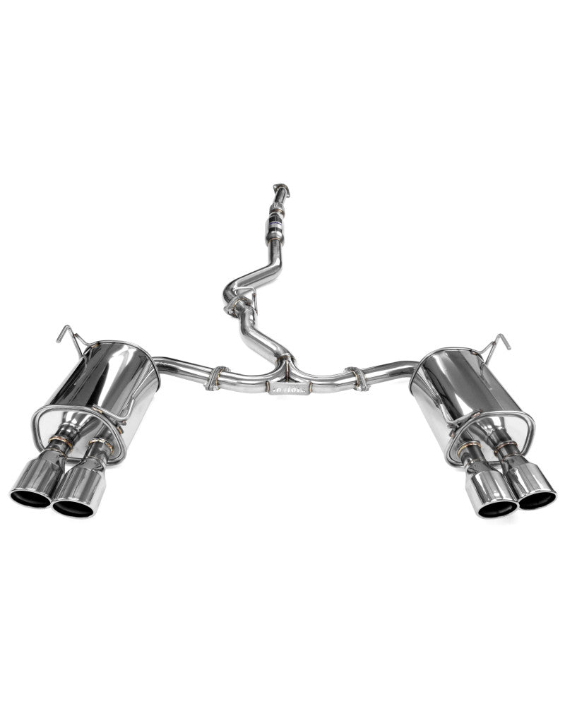 Invidia Q300 Turbo Back Exhaust - Rolled Polished Stainless Tips Subaru WRX 11-14/STI 11-21 (5MT/6MT)
