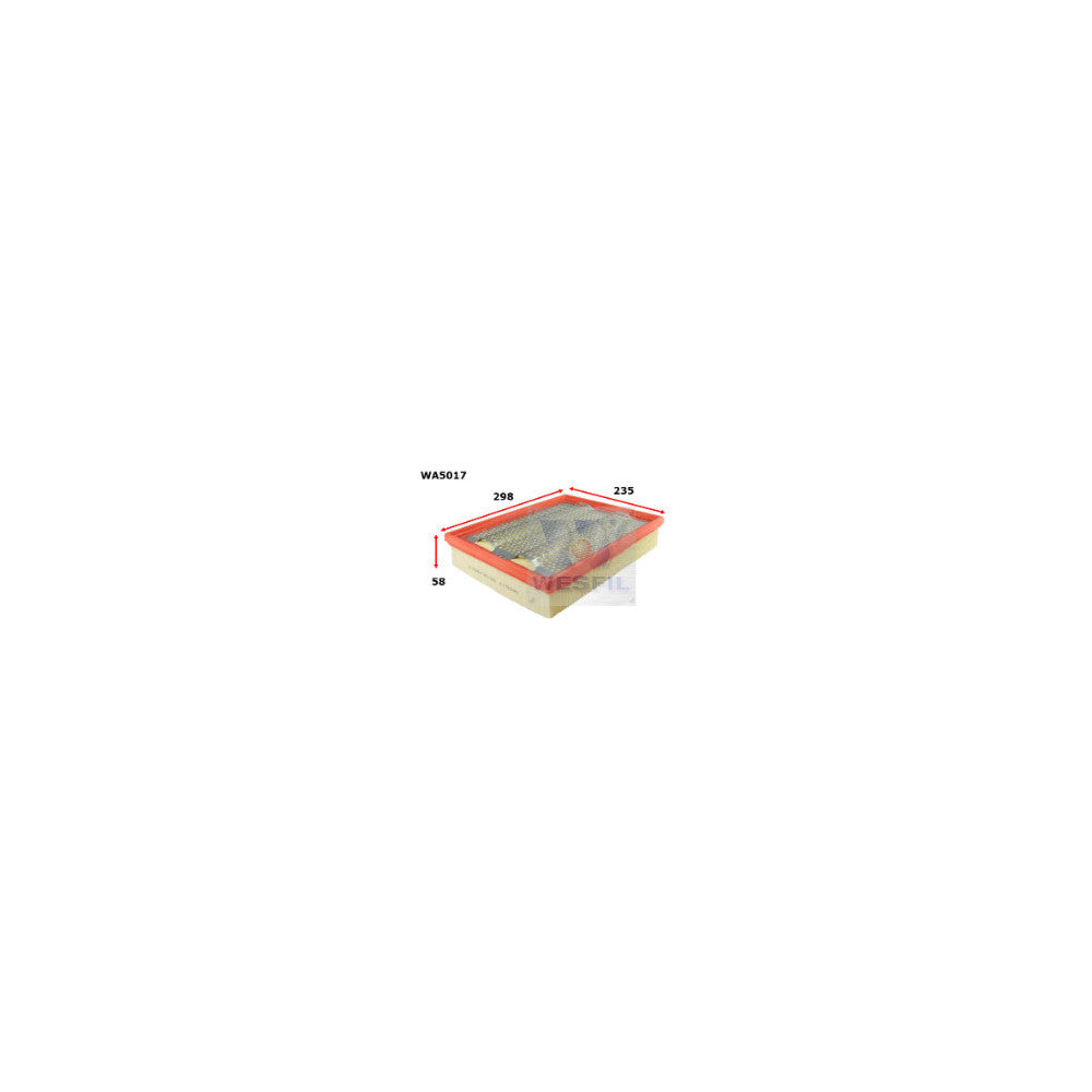 Wesfil AIR FILTER A1721 SSANGYONG - WA5017