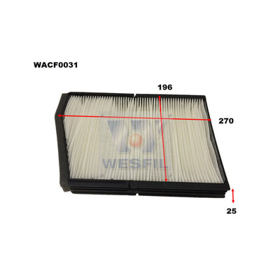 Wesfil CABIN FILTER RCA123P DAEWOOWACF0031