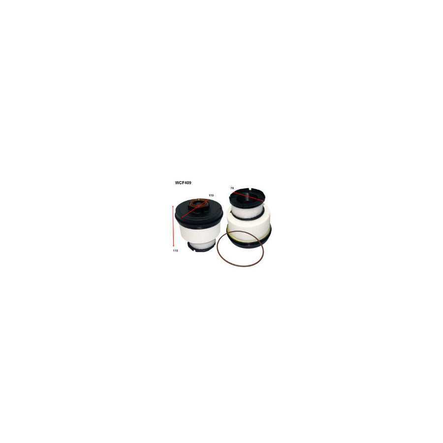 Wesfil DIESEL FUEL FILTER LEXUS/TOYOTA - WCF409