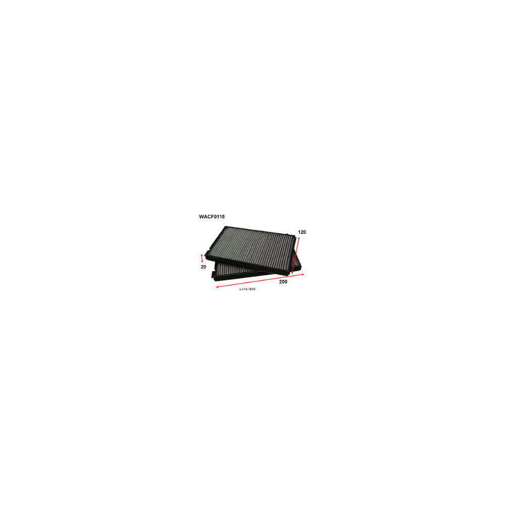 Wesfil CABIN FILTER RCA277P HYUNDAIWACF0115