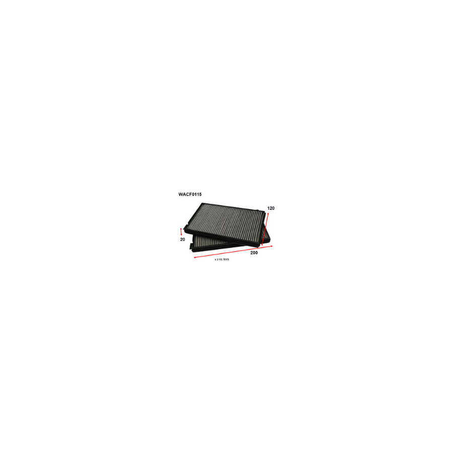Wesfil CABIN FILTER RCA277P HYUNDAIWACF0115