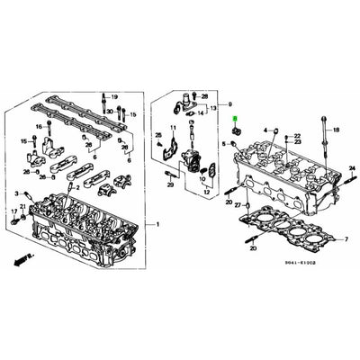 HONDA OEM B SERIES CYLINDER HEAD CAM PLUG