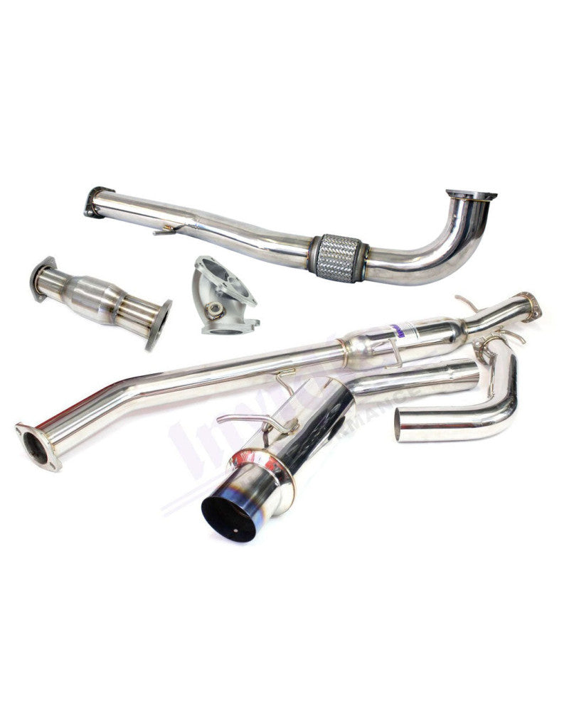 Invidia N1 Turbo Back Exhaust w/Metal Matrix Cat Mitsubishi Evo 4 5 6 CP9A (Inc TME) EVOLUTION EVO4 EVO5 EVO6
