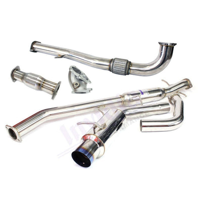 Invidia N1 Turbo Back Exhaust w/Metal Matrix Cat Mitsubishi Evo 4 5 6 CP9A (Inc TME) EVOLUTION EVO4 EVO5 EVO6