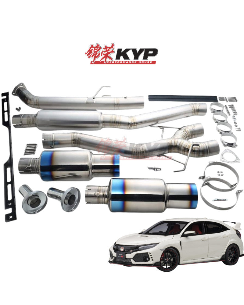 RSE FULL TITANIUM MUFFLER EXHAUST KIT TYPE-D FOR HONDA CIVIC TYPE R FK8 RB6090-HN06C