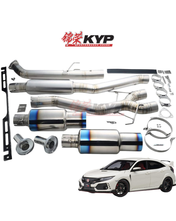 RSE FULL TITANIUM MUFFLER EXHAUST KIT TYPE-D FOR HONDA CIVIC TYPE R FK8 RB6090-HN06C