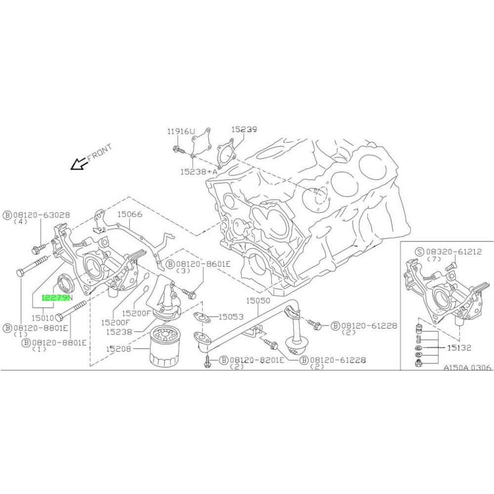 NISSAN OEM OIL CRANKSHAFT FRONT SEAL