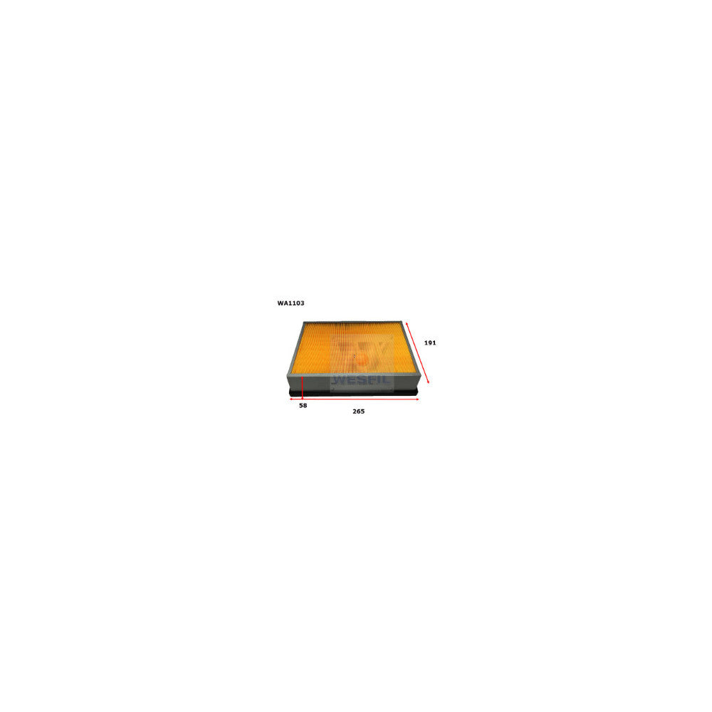 Wesfil AIR FILTER A1452 DAEWOO/MERCEDES - WA1103