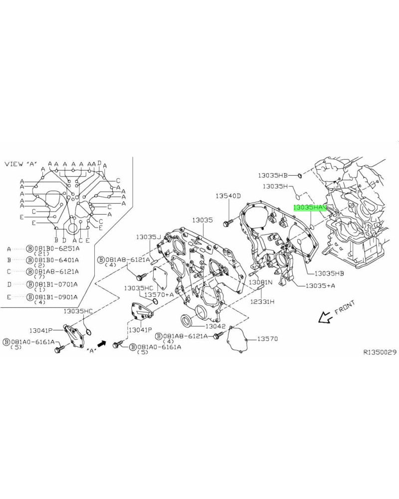 NISSAN OEM SEAL-O RING - 15066-ZL80D