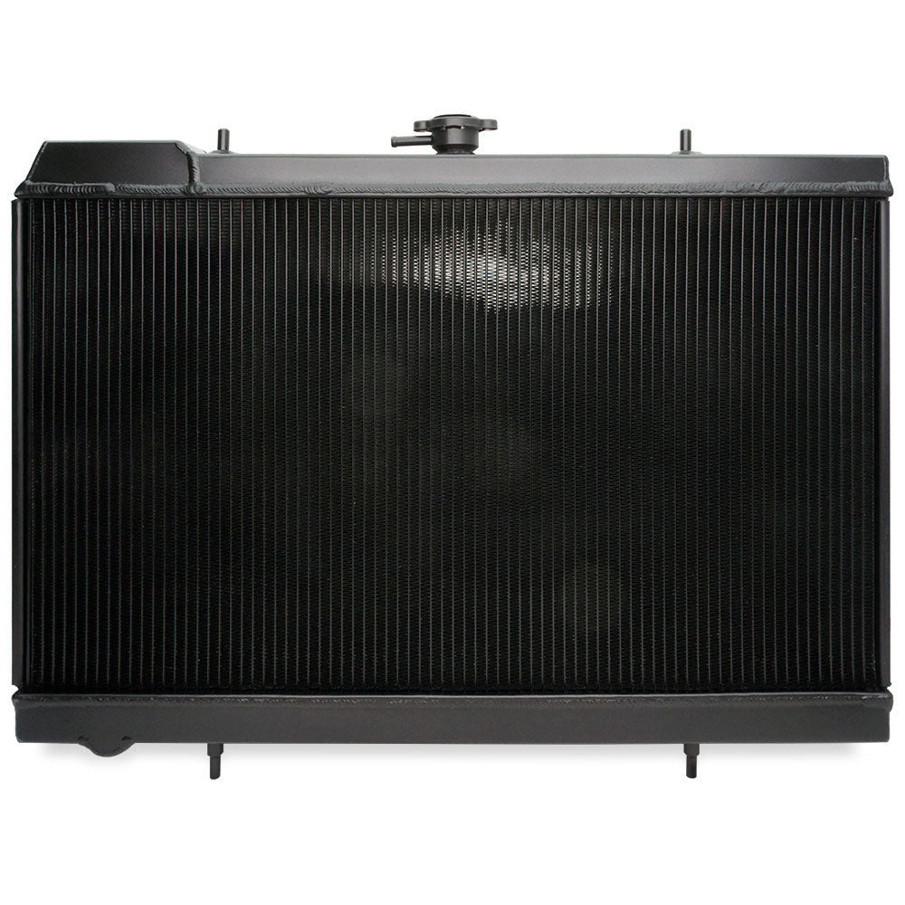 CSF Racing 2-Row 42mm Race Spec Aluminium Radiator - Black for Nissan Skyline R32 GTS/GT-R (RB20/RB26)
