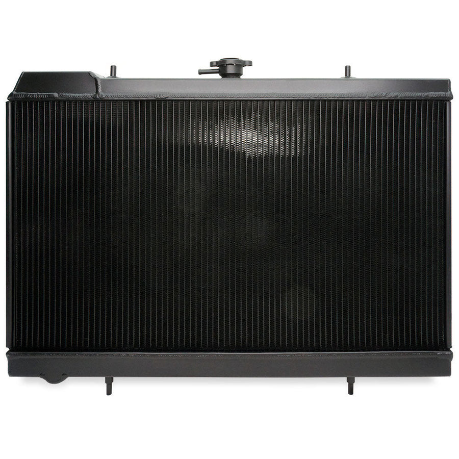 CSF Racing 2-Row 42mm Race Spec Aluminium Radiator - Black for Nissan Skyline R32 GTS/GT-R (RB20/RB26)