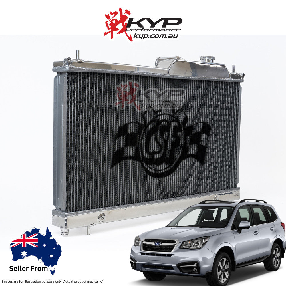 CSF Racing 2-Row 42mm Race Spec Aluminium Radiator for Subaru Forester Inc XT SJ 13-18