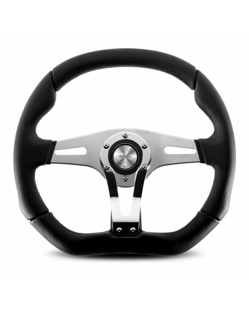 MOMO Trek R Black Leather 350mm Steering Wheel - 11102935511L