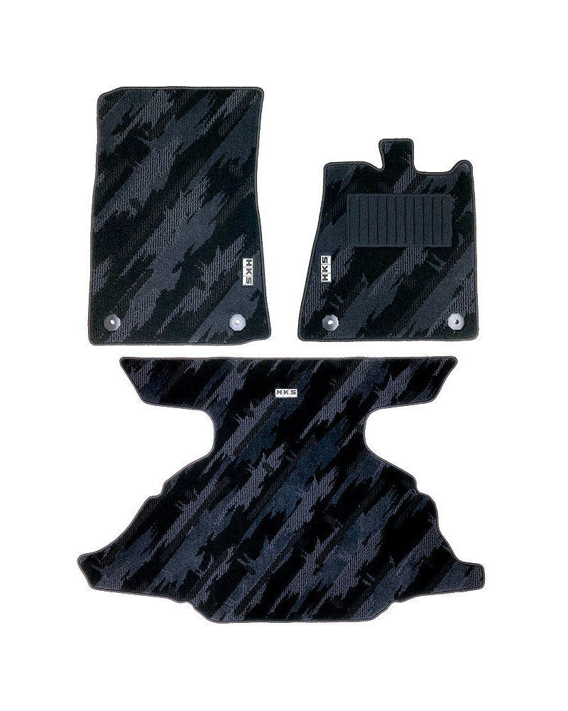 HKS FLOOR AND LUGGAGE MATS OCT RHD SET OF 3 FOR NISSAN FAIRLADY Z RZ34 53001-AN019