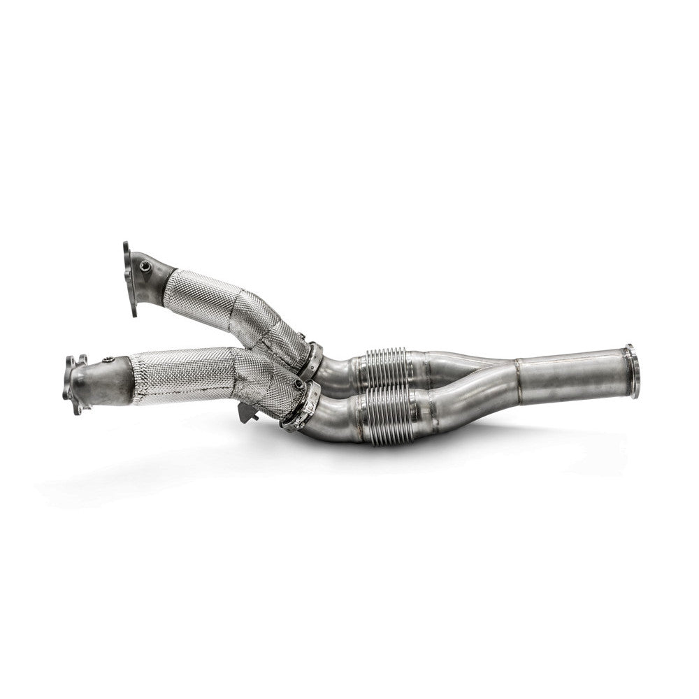 Akrapovic Downpipe / Link Pipe Set (SS) for Nissan GTR w/ Stock Turbochargers