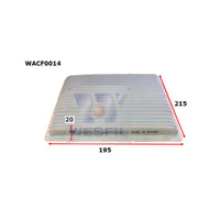 Wesfil CABIN FILTER RCA140P TOYOTAWACF0014