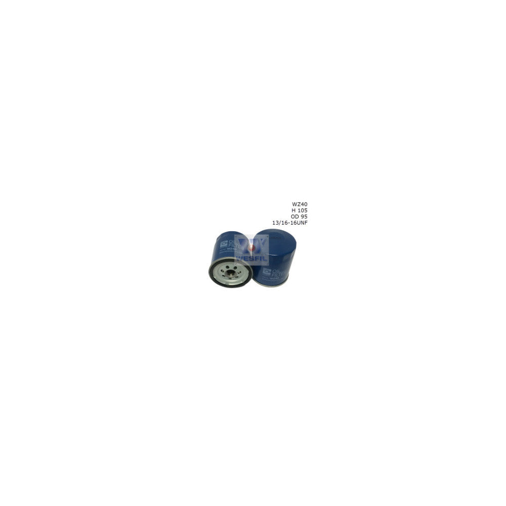 Wesfil OIL FILTER Z40 HOLDEN/CHEV - WZ40