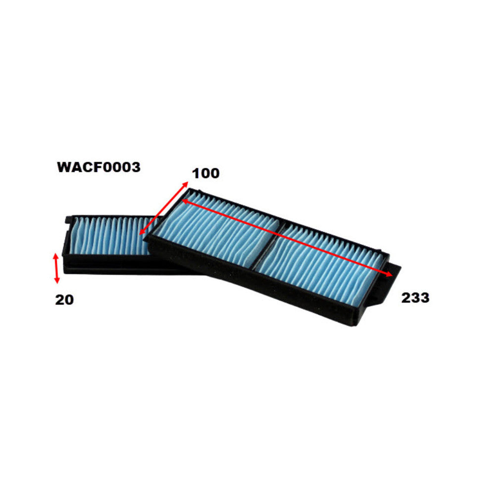 Wesfil CABIN FILTER RCA119P MAZDAWACF0003