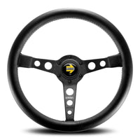 MOMO Prototipo Black Spokes Black Leather 350mm Steering Wheel - 11111525211R